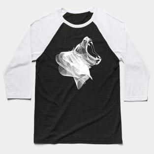 Dramabite Linear Lion Baseball T-Shirt